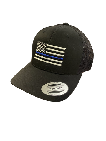 BLACK POLICE FLAG CAP