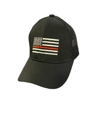 BLACK FIRE DEPT. FLAG CAP