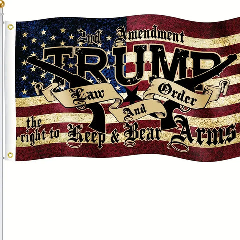 2nd AMENDMENT TRUMP FLAG 3x5 FT.