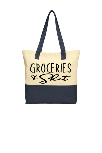 GROCERIES & SHIT TOTE