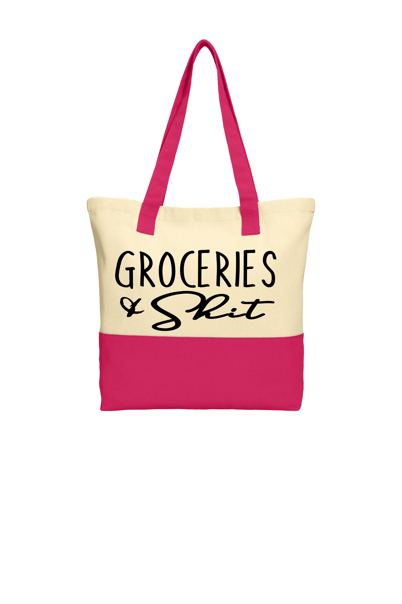 GROCERIES & SHIT TOTE